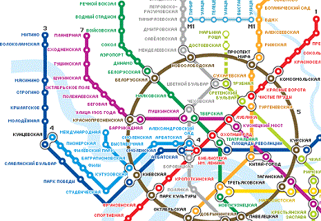 Карта станций метро