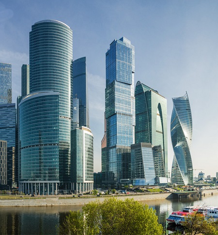 Вид на Москва-сити и башню Федерации